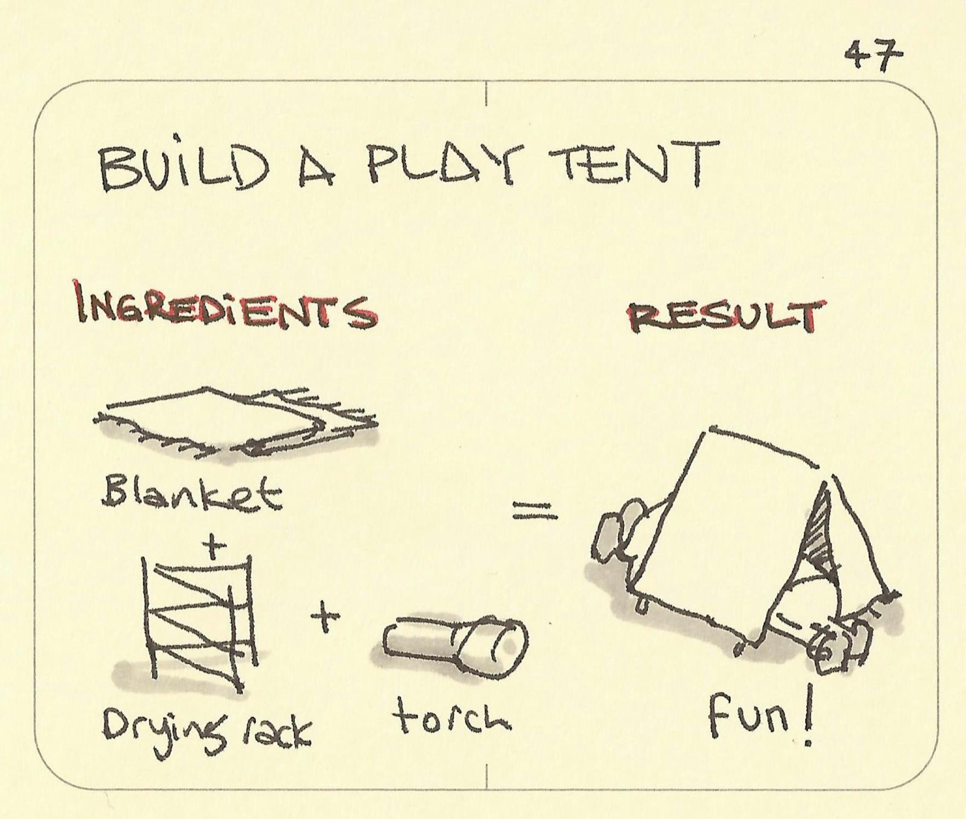 Build a play tent