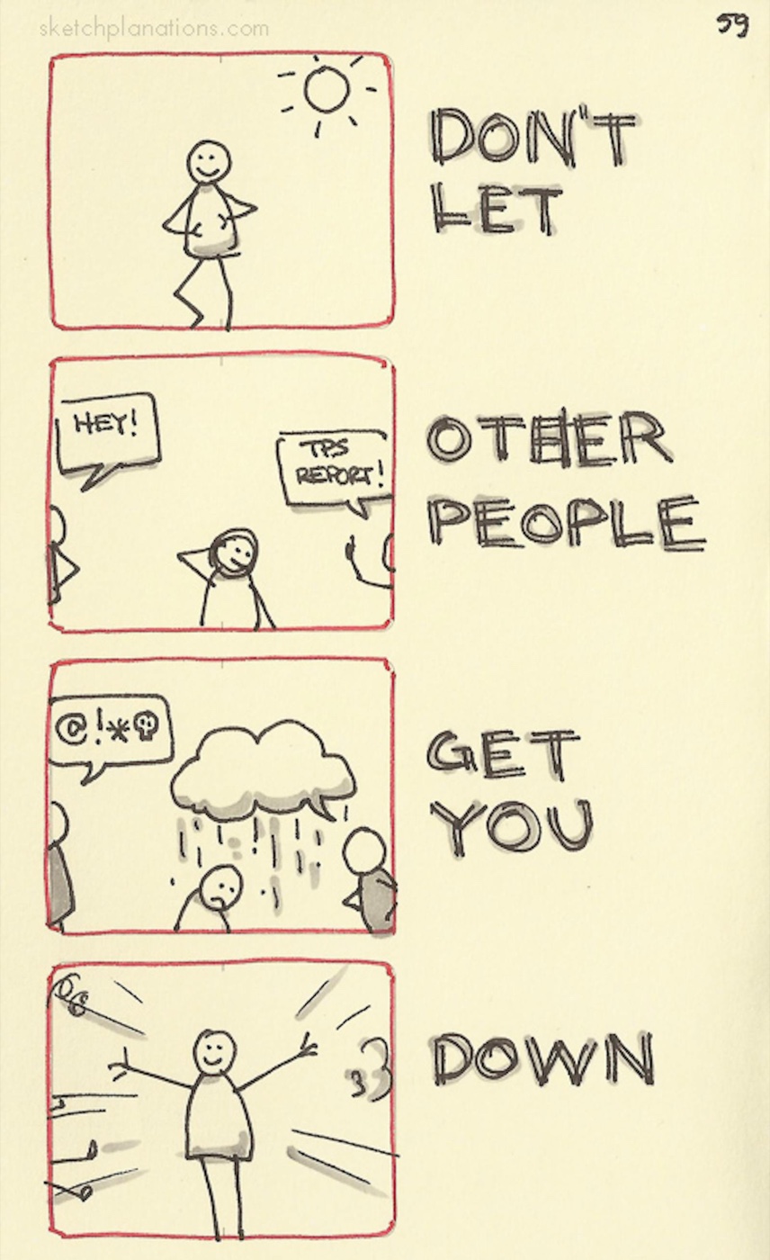Don’t let other people get you down