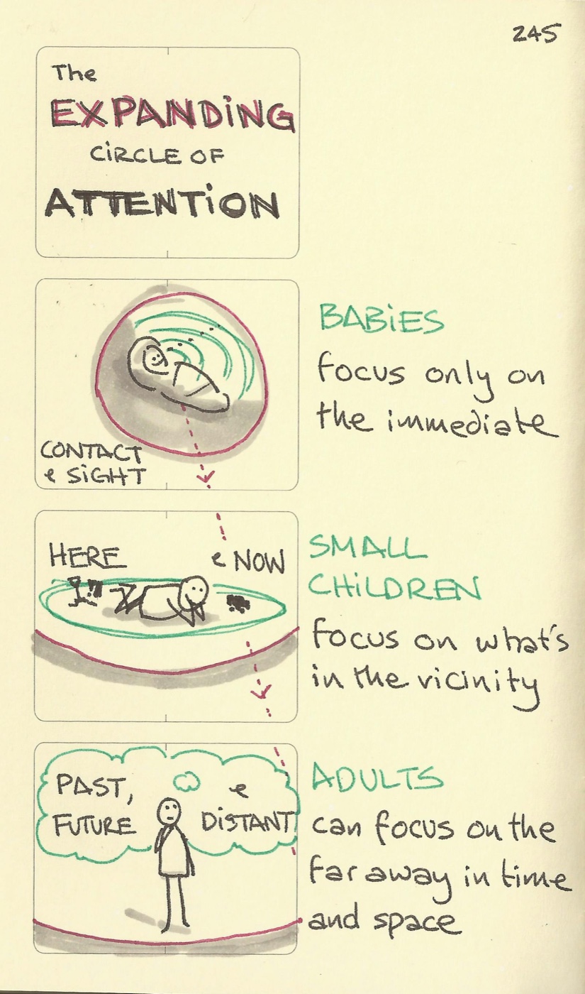 The expanding circle of attention